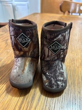 Muck Boot Company Kids' Brown Camo Baby & Walker Boots